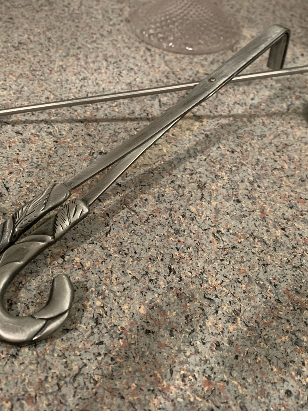Vintage Pewter Candle Snuffer and Wick Trimmer Set
